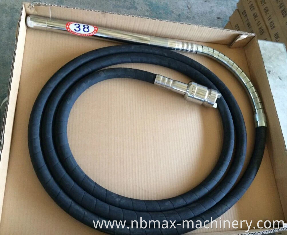 38mm X 6m Pin Type Concrete Vibrator Shaft with Japanese NSK Bearing